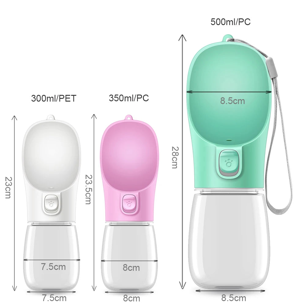 Hundetrinkflasche für Haustiere – Wasserbehälter für Hunde und Katzen, auslaufsicher, ideal für unterwegs, Reise, Fütterung und Trinken, für Welpen