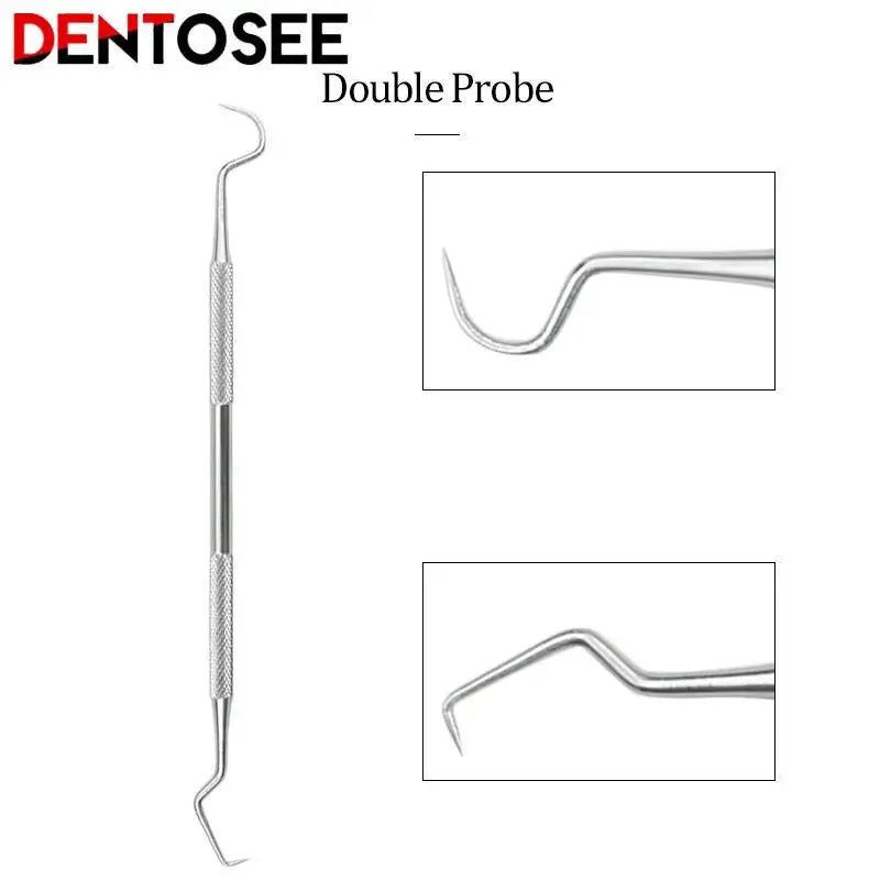 Zahnarzt Sauber Werkzeuge Dental Spiegel Doppel Sonde/sichel/schuh Zahn Reiniger Edelstahl Dental Werkzeug Produkte Mundpflege kit