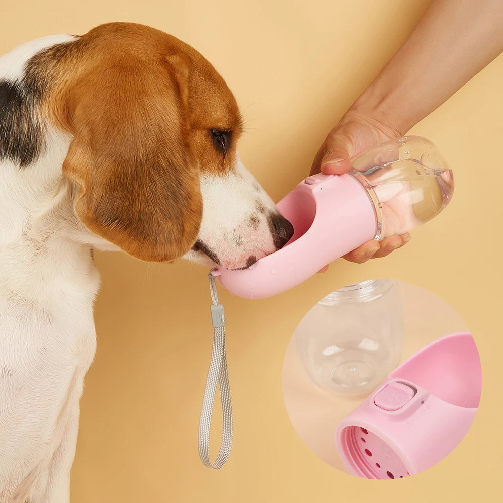 Hundetrinkflasche für Haustiere – Wasserbehälter für Hunde und Katzen, auslaufsicher, ideal für unterwegs, Reise, Fütterung und Trinken, für Welpen